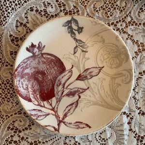 Williams-Sonoma 4 Winter Toile Plates